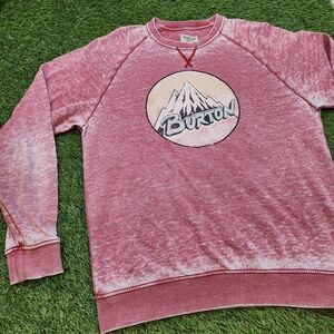 Burton Snowboarding Men's Vintage Pink Crewneck Sweater Pioneers Of Shredding